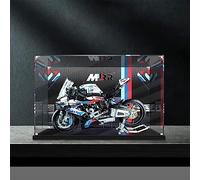 Showcase Dustproof Display Case for L-e-g-o 42130,Acrylic Display Case Compatible with Lego 42130 Technic BMW M 1000 RR Motorcycle(Not Include Model Kit)(Inkjet)