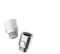 Shower Accessories Sprinkler One-Button on-Off Valve Angle Head Quick Off Bathroom Water Stop(Silver)