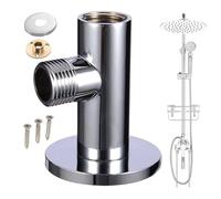 Shower Angle - Universal Outlet Adapter, Easy to Install Threaded Connector Design, Rustproof, Durable Material, Compact Space Saving Structure | Hose Connector Repair by Badezi