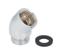 Shower Arm Elbow Interface for Hand Showers and Wall-Mounted Showers 30°Angle G1/2 Shower Head Extender Shower Elbow Adapter