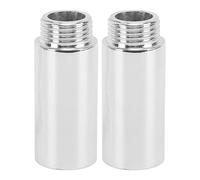 Shower ARM Extension Stainless Steel 2PCS Shower Head Extension Pipe Bathroom (2in)