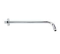 Shower Arm Wall Mounted, Stainless Steel, Chrome Plated, 43cm Long Extension Pipe for Bathroom Ceiling Shower Head