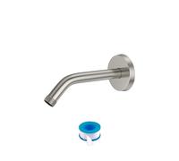 Shower Arm with Flange - Lordear 6 Inch Wall Mounted Angle Replacement Shower Arm Brushed Nickel 304 Stainless Steel Shower Head Arms