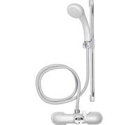 Shower Attachment for Taps Handheld Shower Head, Hose & Riser Mixer Set -Croydex