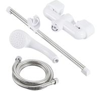 Shower Attachment for Taps Handheld Shower Head, Hose & Riser Mixer Set -Croydex