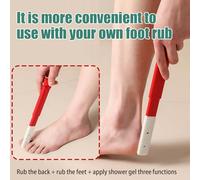 Shower Back Brush - Long Handle Bath Brush with Double Sided Body Cleaner | Gentle Tool Perfect for Legs Shoulders and Skin Care at Home or in The Bathroom for Hygiene, 14.96x3.15 inches