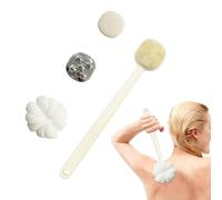 Shower Back Brush - Long Handle Double Sided Non-Slip Deep Cleaning,Body Brush for Back Cleaning | For Home Bathroom Student Residence and Apartment