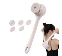 Shower Back Scrubber, Bath Brush with Double Handle | Body Scrubber with USB Charging and Long Handle,Electric Brush Large Battery Back Brush for Feet m
