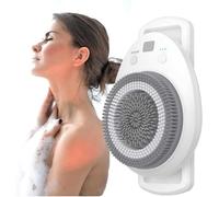 Shower Back Scrubber Wall Mounted, Electric Back Bath Brush, 360° Automatic Back Scrubber, 4-Speed Adjustment, 0-7 Mm Adjustable Height, for Shower, All Skin Type, Deep Cleansing