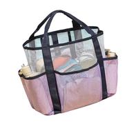 Shower Bag Double-Layers Beach Toiletry Portable Bath Organizers Swimming Storage Double-Layers Beach Bathroom Swimming Storage