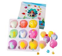 Shower Balls,Natural Bubble Fun Toy Inside Personal Care Products - 9-Piece Scented Salt Shower Bath Balls,for Kids Home Apartment Hotel Bathroom Bathtub Birthday