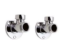Shower BAR Valve TAP External Pipe Work Wall Mount Backplate Elbows Chrome