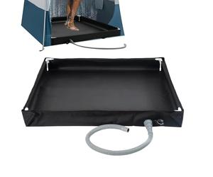 Shower Basin Pan,Folding Shower Base Portable Floor - Portable Standing Bath Base Outdoor Bathroom Bowl for Tent Road Trip Camping Awning RV Sun Shade