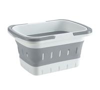 Shower Basket Dorm Non-Slip Foldable with Drainage