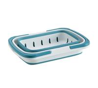 Shower Basket - Foldable Spa Basket with Handle | Multi-purpose Bathroom Shower Organizer for RV Camping College Apartment Gym Home Kids Baby Adults