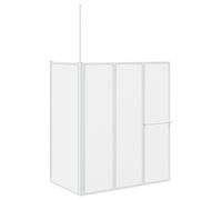 Shower Bath Screen Wall Door 4 Panels Foldable L Shape 70 x 120 137 cm vidaXL