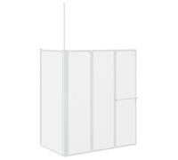 Shower Bath Screen Wall L Shape 70 x 120 x 137 cm 4 Panels Foldable vidaXL