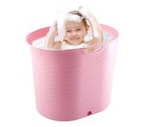 Shower Bathtub for Kids Thickened Tall No-Slip Water Drain Plug