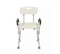 Shower Bench Chair with backrest and Arms Disability Aid for handicapped disabled Seniors & Elderly Spa Bath Organizer Bathroom for Indoor Outdoor Medical Chair Non-Slip Tub Safety (Chair with Arms)