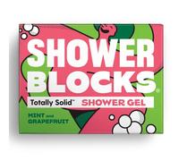 Shower Blocks - Mint & Grapefruit Solid Shower Gel | Plastic, Cruelty and Paraben Free | Vegan | Moisturising Body Soap For The shower