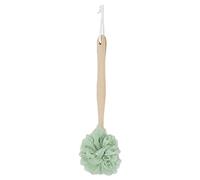 Shower Body Back Scrubber,Bath Loofah with Long Wooden Handle, Bath Brush Exfoliating and Removing Dead Skin, Blood Circulation (Green)