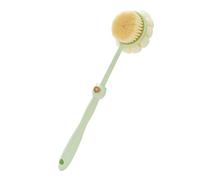 Shower Body Brush - Extended Handle Back Scrubber, Side Soft Bristles, Fast Drying Cleaning Tool, Foot Care Skin Smoothness Accessory, Teen and Adult Bath Shower Use