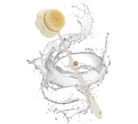 Shower Body Brush - Extended Handle Back Scrubber, Side Soft Bristles, Fast Drying Cleaning Tool, Foot Care Skin Smoothness Accessory, Teen and Adult Bath Shower Use