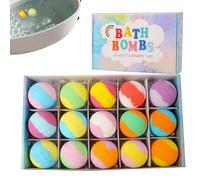 Shower Bombs - Washes 15 Unit, Botanical Oil Blends | Engaging Tub Time Relaxation Entertainment, Long Lasting Foaming Bathing Melts, for Celebration Gatherings Restroom