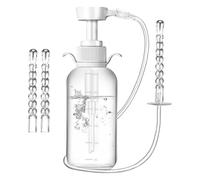 Shower Bottle for Women - 300 ml Manual Pressure Set, White ABS Anti-Backflow Tool 180 G - Portable Vaginal Cleaning Solution for Postpartum Care in the Bathroom and Travel