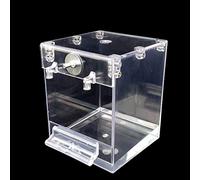 Shower Box Feeder Nest Small Birds Bathtub For Pet Finch Accessories Parrot Bath Box With Clear View For Pet Knitting Tool Bulk