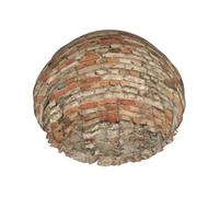 Shower Brick Wall Print Cap For Women Reusable Waterproof, Double Layered Shower Hair Cap With Elastic Strap,One Size