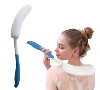 Shower Brush, Bath Brush Long Curved Handle Soft Sponge Body Cleaning Exfoliating Shower Brushes Back Brush Exfoliates The Body, Leaving Your Skin Softer and Smoother