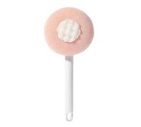 Shower Brush for Body,Double Sided Back Scrub Brush, Soft Sponge & Fine Bristles | Long Handled Scrub for Shower Body, Cleaning Hard-to-Reach Areas