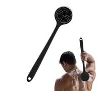 Shower Brush - Long Handle Body Scrubber | Skin Brush with Soft & Firm Bristles for Wet Or Dry Skin, Anti-Slip Back Scrubber for Massage, Dead Skin Removal and Improved Circulation