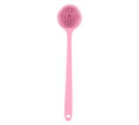 Shower Brush - Soft and Stiff Bristles Dual-Sided Scrubbing Brush, Long Handle Anti-Slip Bath, Skin Massage Accessory, Wet Or Dry Body Scrubber, Handheld Spa Shower for Full Body Care
