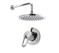 Shower Bundle Concealed Round Manual Valve, Arm & Head Kit - Chrome Balterley