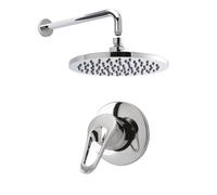 Shower Bundle Concealed Round Manual Valve, Arm & Head Kit - Chrome Balterley