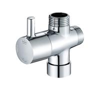 Shower Bypass Valve - 3 Way Shower Arm Splitter | 1/2 Inch Solid Brass Sink Gauge, with High Pressure and Sealing Effect, Suitable for Bathroom, Kitchen