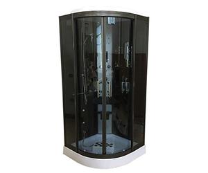 SHOWER CABIN CHROMETHERAPY BATH HYDROMASSAGE HYDRO MASSAGE 100 X 100 Vancouver CORNER BATH CABIN 100 X 100 CM H 215 CM ALL INCLUSIVE