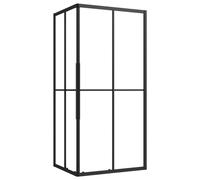 Vidaxl Stripe Shower Cabin Esg 90X70X180 Cm Black, Clear