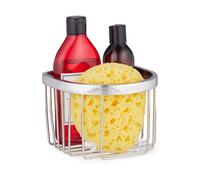 Shower Caddy Bathrom Shelf Tray Stainless Wall-Mounted Storage 11.5x16x16cm Bath