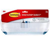 Command BATH11-ES Shower Caddy with Water Resistant Strips - Frosted
