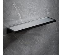 Shower Caddy Floating Shelves Bathroom Mirror Front Cosmetic Organizer Shelf Towel Shelf Acrylic Bathroom Washstand Toilet Storage above the Toilet Wall Mounted Kitchen Shelves(Black 40cm)