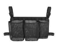 Shower Caddy for Camping, Removable Hanging Bag for Shower Chair, 3 Pockets Commode Chair Side Mesh Bag,Armrest Chair Side Organizer Adjustable,Use and Carry Easy