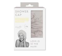 Shower Cap 100% Waterproof Luxury Design Danielle Creations (Silver)