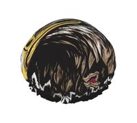 Shower Cap for Women,Frizz Free Waterproof Shower Bonnet Reusable Bath Caps | Us Army Cool American Flag Eagle Shower Hair Cap Double Layer With Elastic Band Hair Protection Caps For Spa