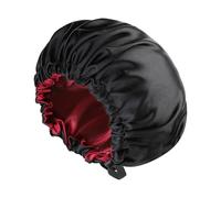 Shower Cap for Women Satin Bonnet Reusable Shower Hat for Hair Waterproof Elastic Cap for Long, Short and Curly Hairs Spa Salon Sleeping Hats