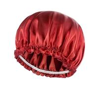 Shower Cap for Women Satin Bonnet Reusable Shower Hat for Hair Waterproof Elastic Cap for Long, Short and Curly Hairs Spa Salon Sleeping Hats