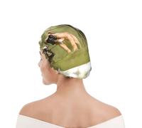 Shower Cap For Women UK & Men Reusable Waterproof with Elastic Band Printed Boxer Dogs Puppies Pets Family Dogs