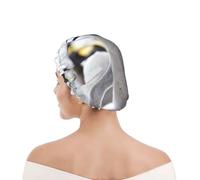 Shower Cap For Women UK & Men Reusable Waterproof with Elastic Band Printed Cute Penguin Animal Pattern Printed